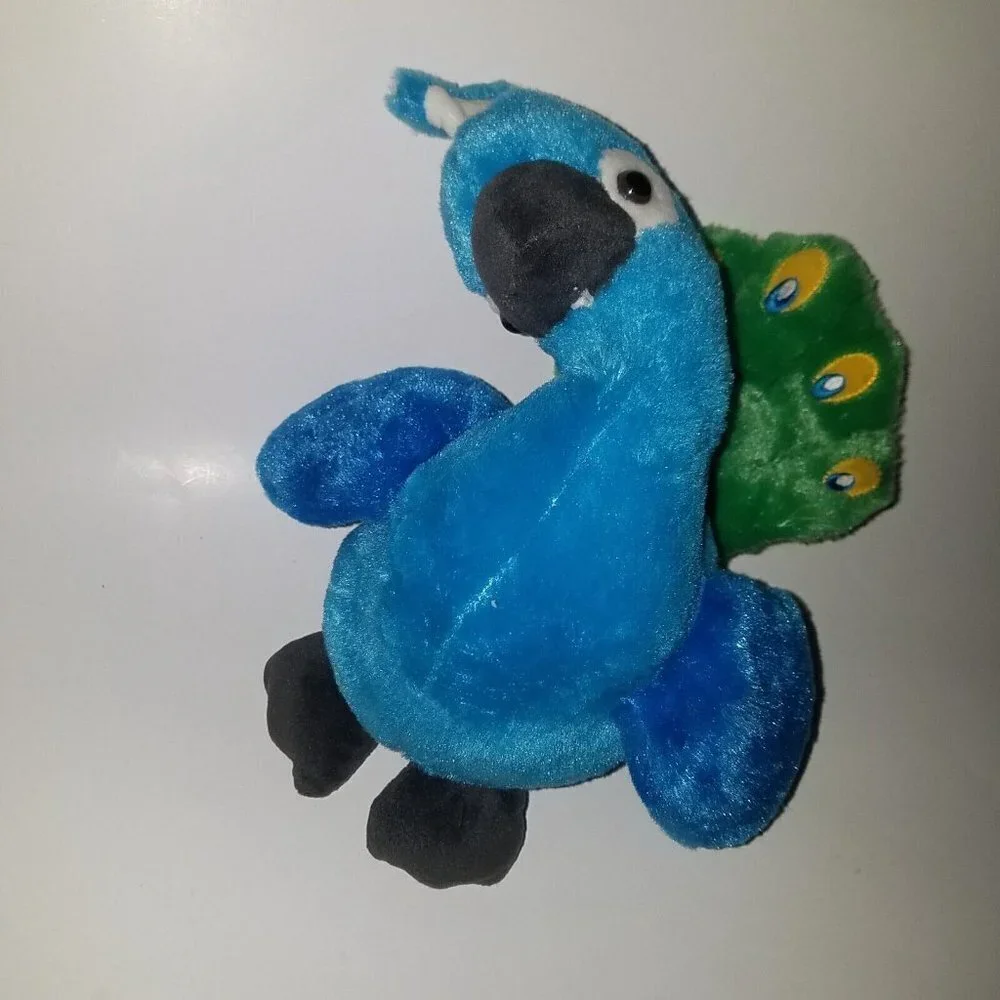 Kellytoy Blue Peacock Plush 12